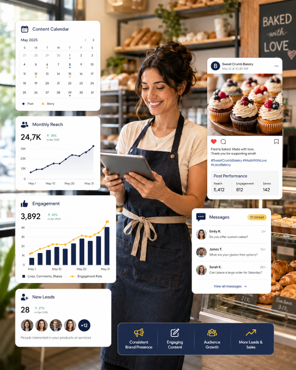 Digital marketing dashboard